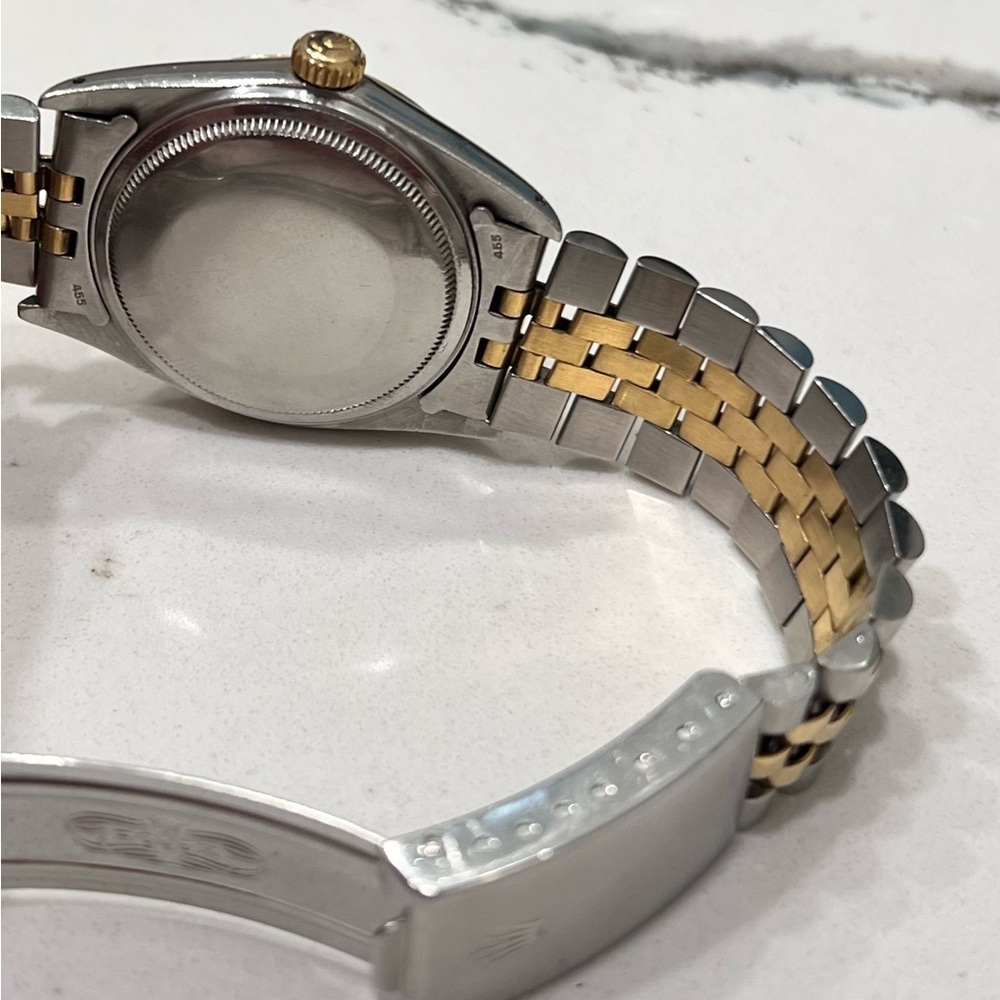 36mm Rolex Datejust black/diamond dial, Jubilee bracelet, steel and yellow gold - Picture 2 of 6